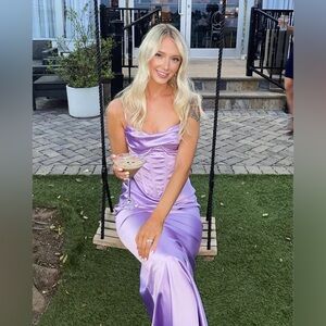 HELLO MOLLY show off grid midi dress in lilac size US 4